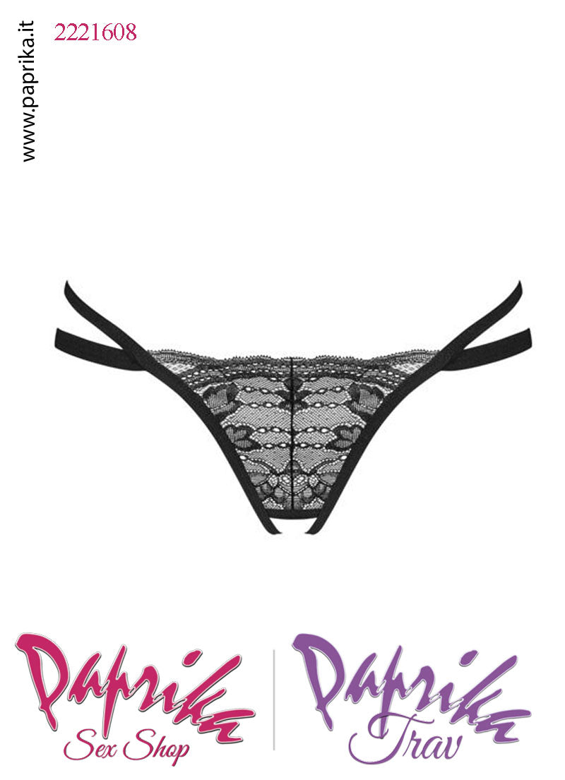 Completino Sexy Pizzo 2 Pezzi Perizoma Aperto Reggiseno Balconcino