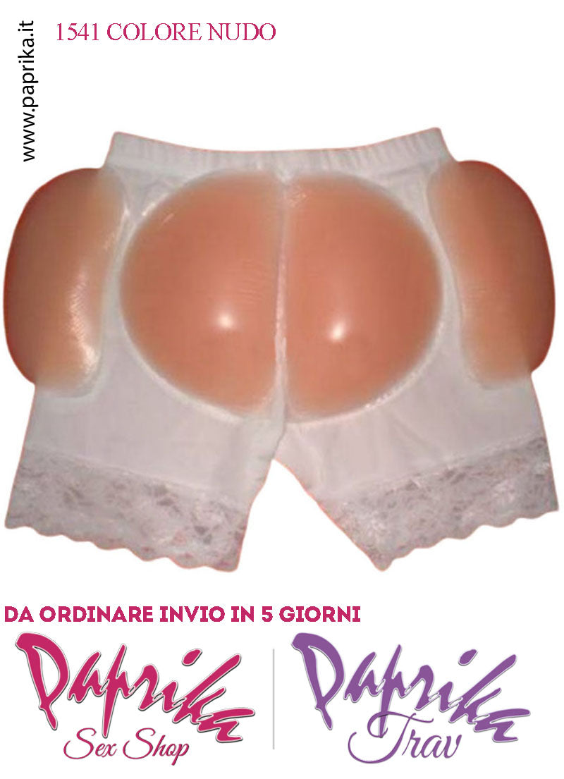 Imbottiture Fianchi Pantaloncini Contenitvi Push Up Travestimento Tessuto 4 Imbottiture Silicone