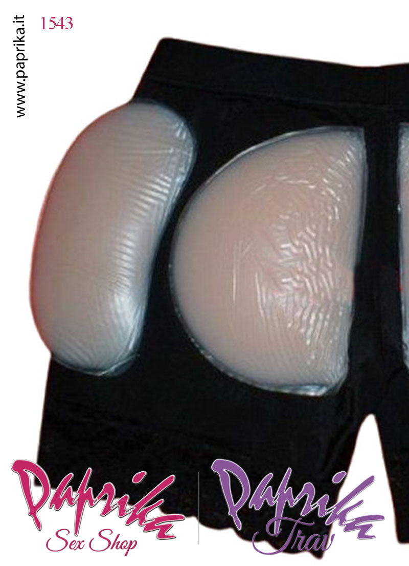 Imbottiture Fianchi Pantaloncini Contenitvi Push Up Travestimento Tessuto 4 Imbottiture Silicone