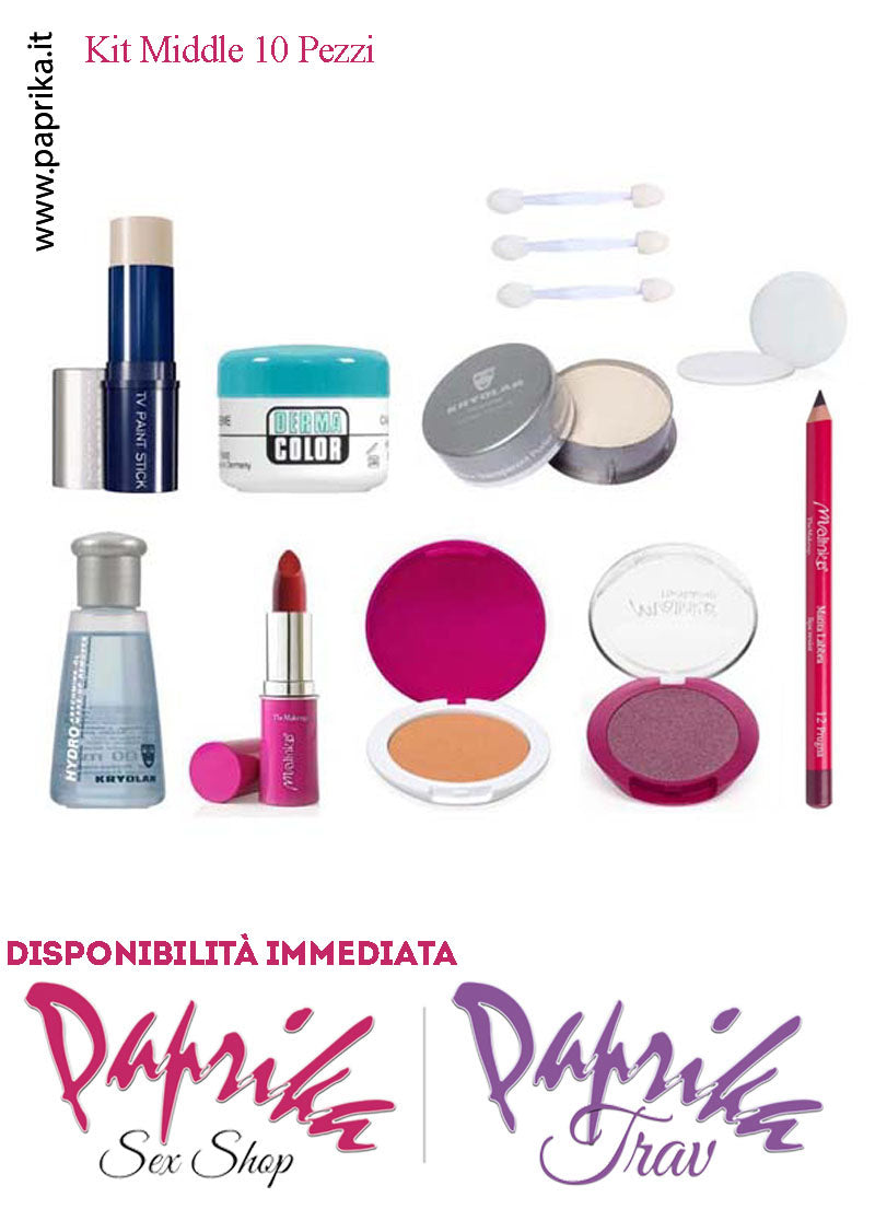 Kit Trucco Make-Up Trav Middle 10 Pezzi e 30 Minuti Consulenza