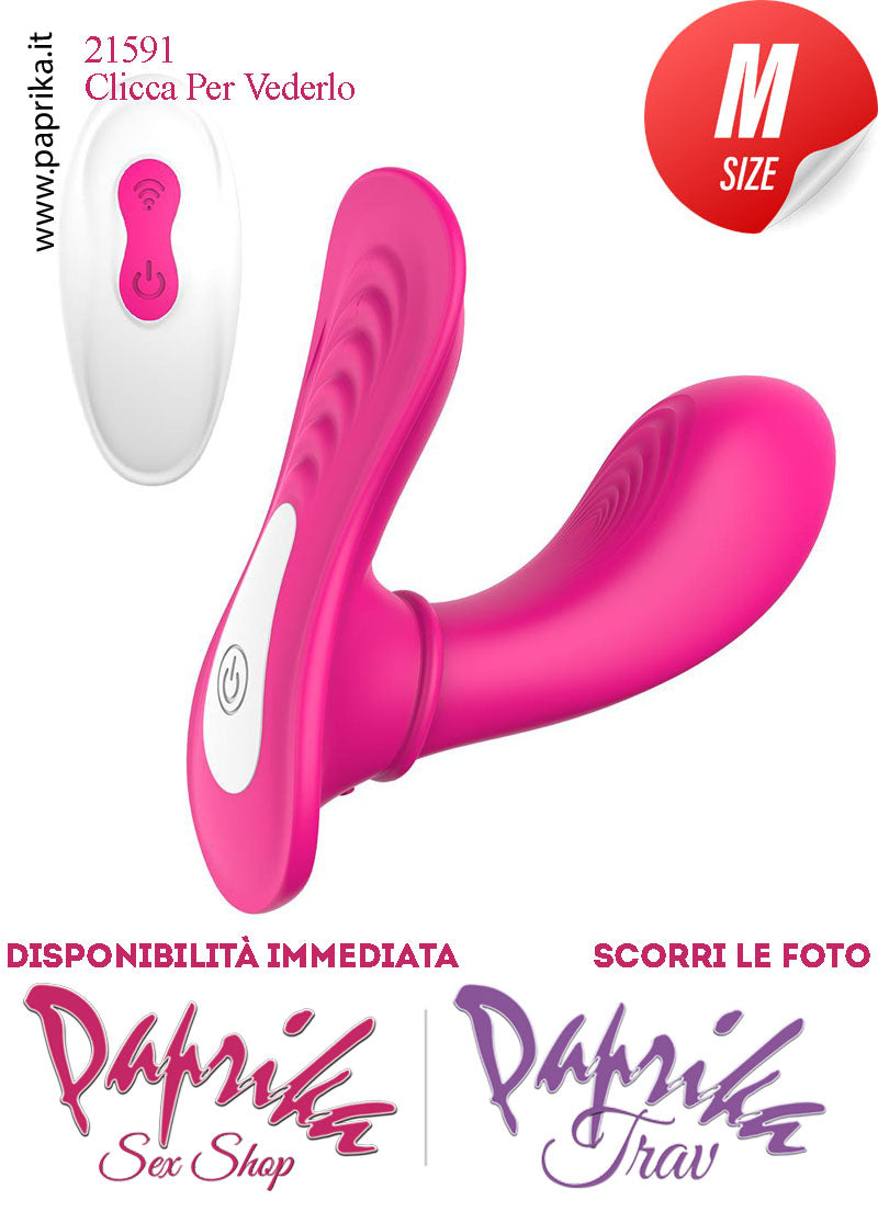 Stimolatore Vibratore Vaginale Clitorideo Telecomandato 9 cm Ø 33