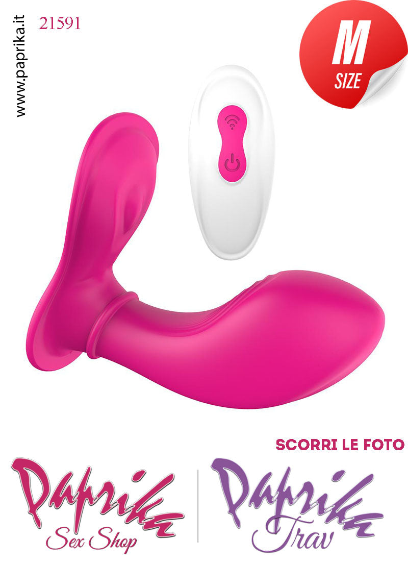 Stimolatore Vibratore Vaginale Clitorideo Telecomandato 9 cm Ø 33