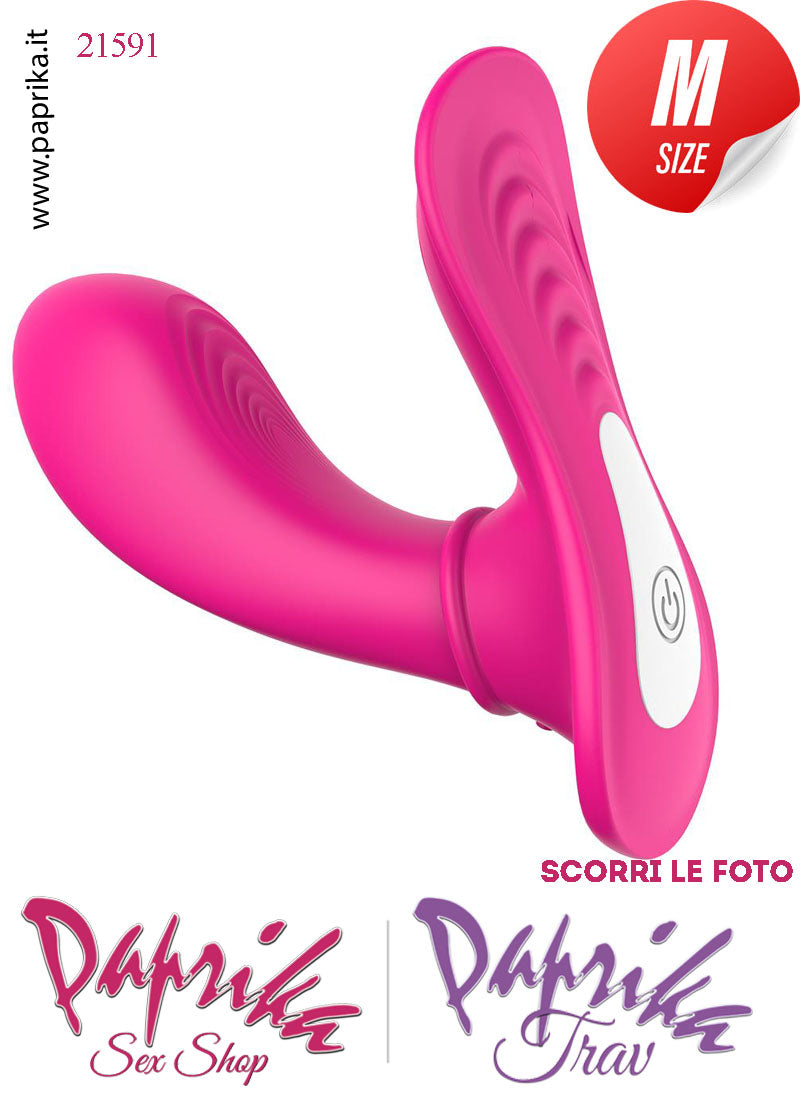 Stimolatore Vibratore Vaginale Clitorideo Telecomandato 9 cm Ø 33