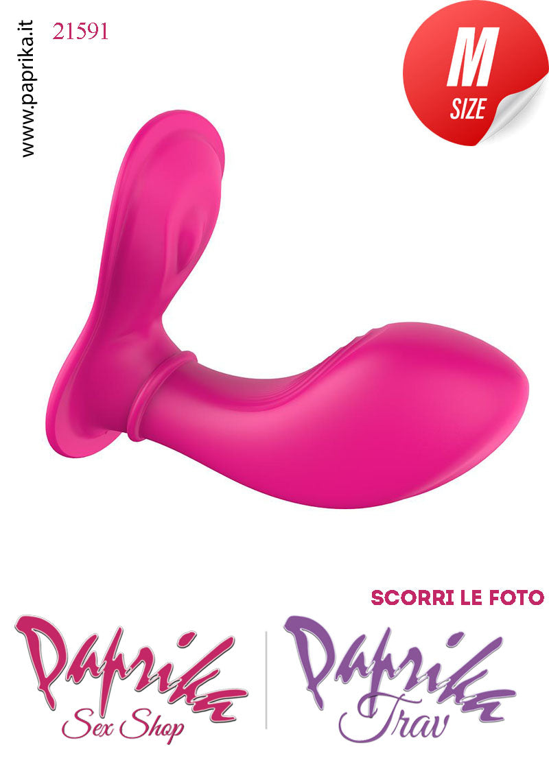 Stimolatore Vibratore Vaginale Clitorideo Telecomandato 9 cm Ø 33