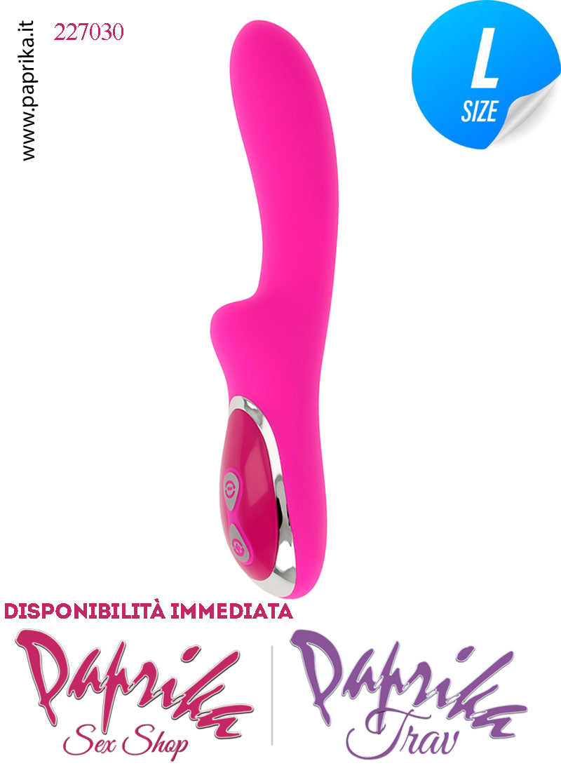 Vibratore Vaginale Punto G 10 Velocità 21cm Ø 37 Silicone Flessibile