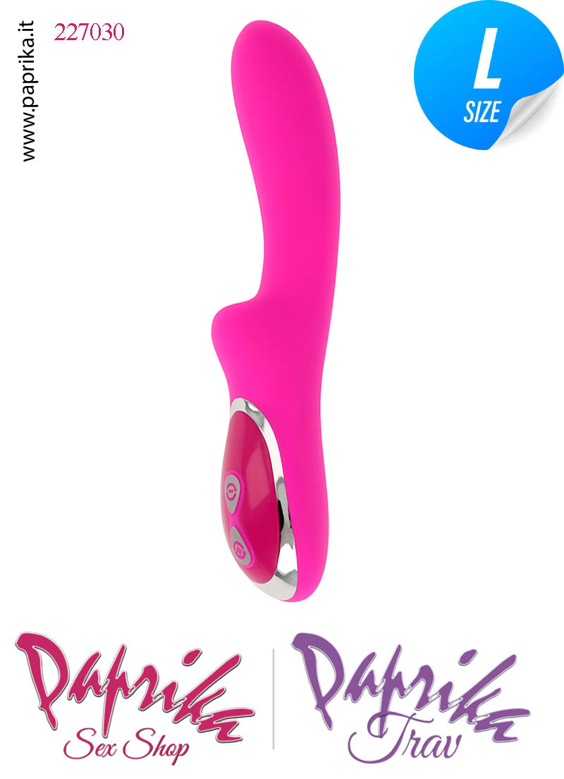 Vibratore Vaginale Punto G 10 Velocità 21cm Ø 37 Silicone Flessibile