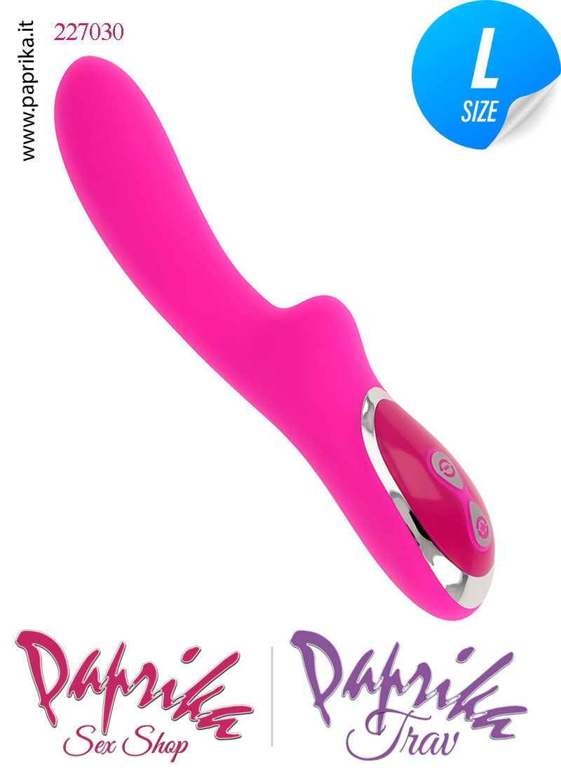 Vibratore Vaginale Punto G 10 Velocità 21cm Ø 37 Silicone Flessibile