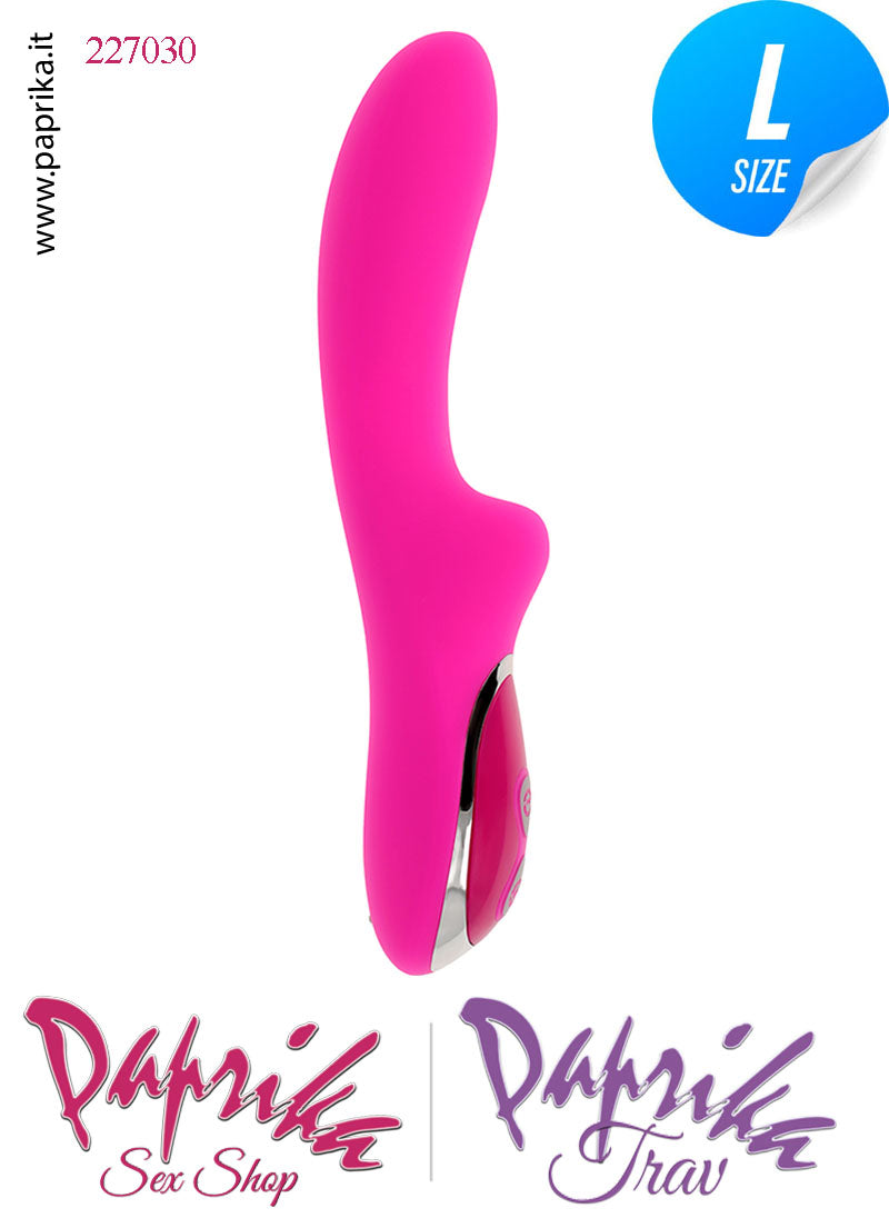 Vibratore Vaginale Punto G 10 Velocità 21cm Ø 37 Silicone Flessibile