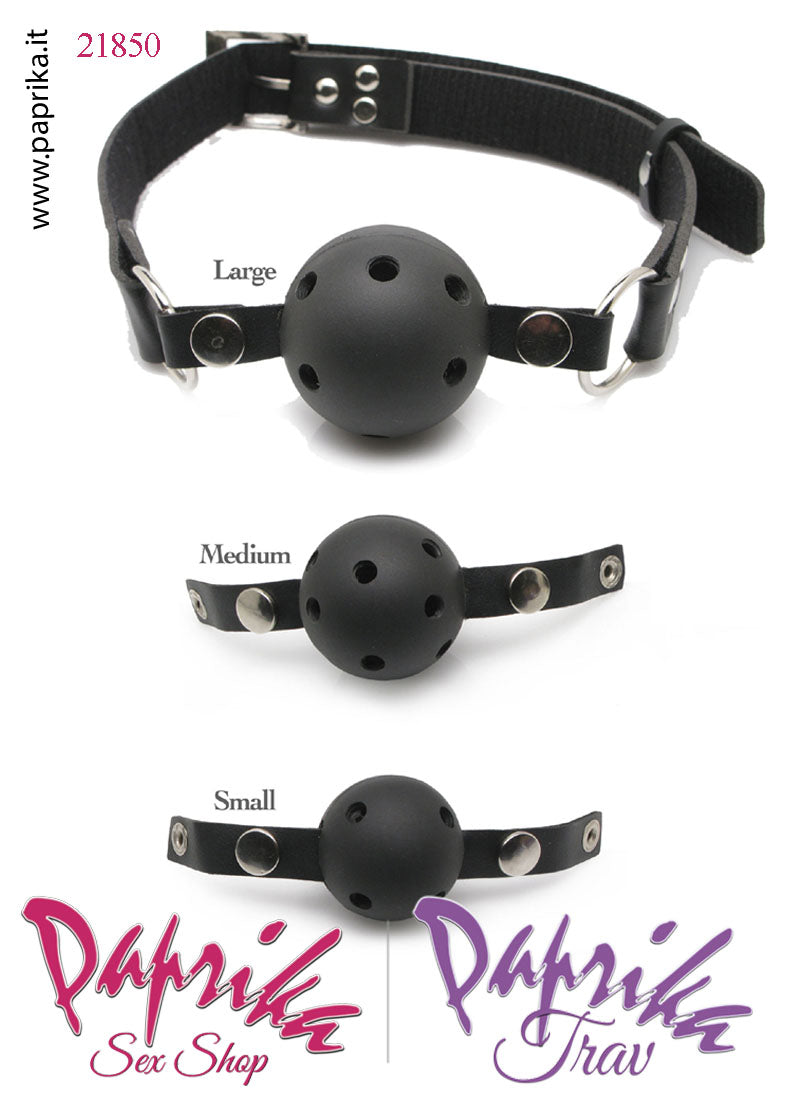 Gag Bocca 3 Palline Abs Traforate Small Medium Large Bdsm Fetish