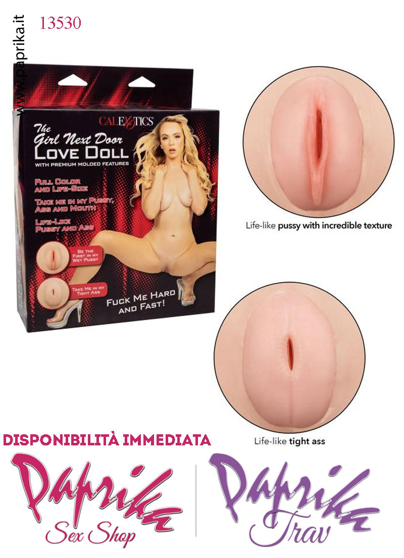 Bambola Gonfiabile Pvc Bionda Vagina Ano Tpe Faccia Stampata Bocca Aperta