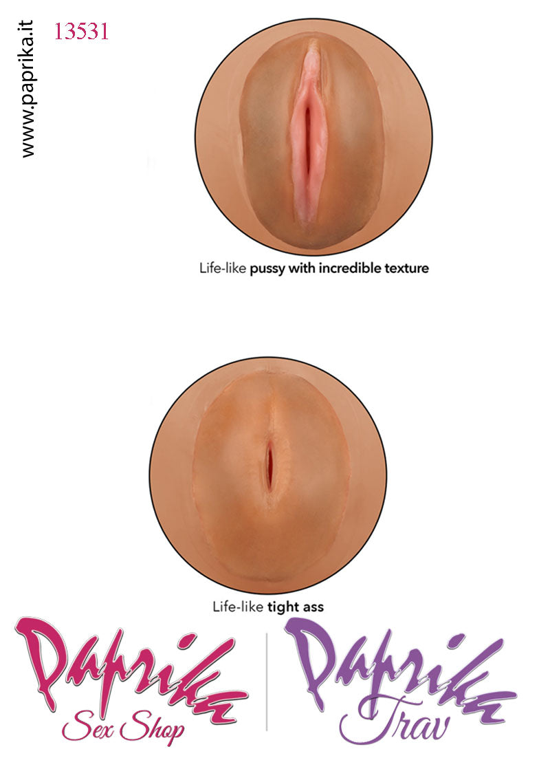 Bambola Gonfiabile Pvc Mulatta Vagina Ano Tpe Faccia Stampata Bocca Aperta