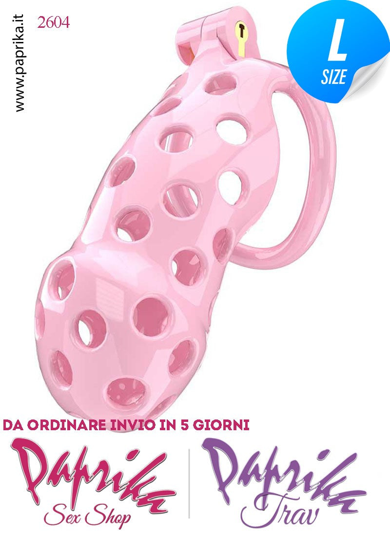 Cintura Di Castità Maschile Large Chastity Cage Abs Traforato 5 Anelli