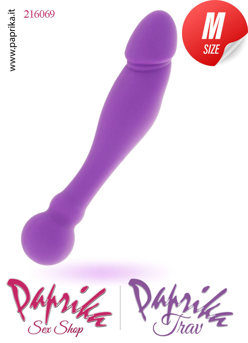 Dildo Vaginale Sagomato Pallina Non Vibrante Silicone Flessibile 18 cm Ø 34