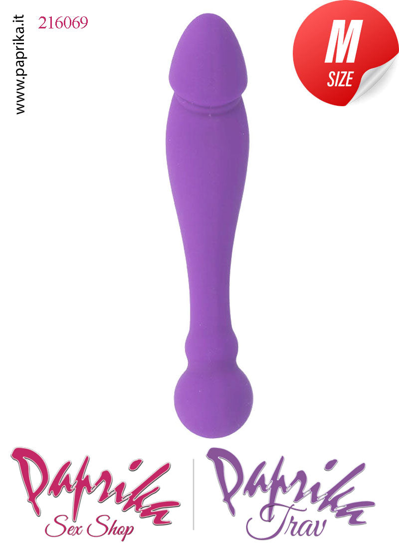 Dildo Vaginale Sagomato Pallina Non Vibrante Silicone Flessibile 18 cm Ø 34