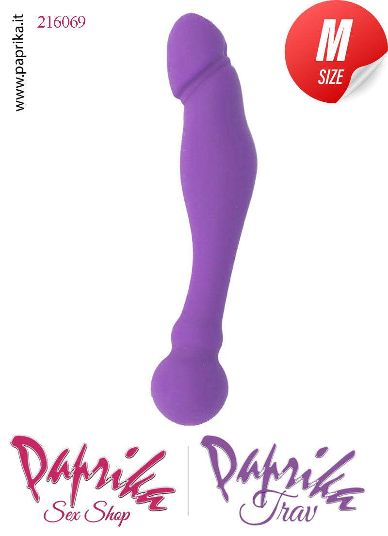 Dildo Vaginale Sagomato Pallina Non Vibrante Silicone Flessibile 18 cm Ø 34