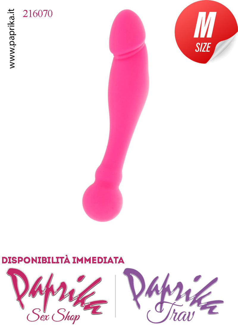 Dildo Vaginale Sagomato Pallina Non Vibrante Silicone Flessibile 18 cm Ø 34