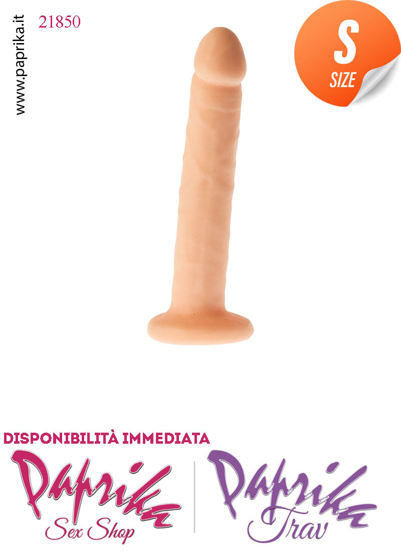 Dildo Fallo Anale Vaginale Non Vibrante 13 cm Ø 23 Flessibile Ventosa