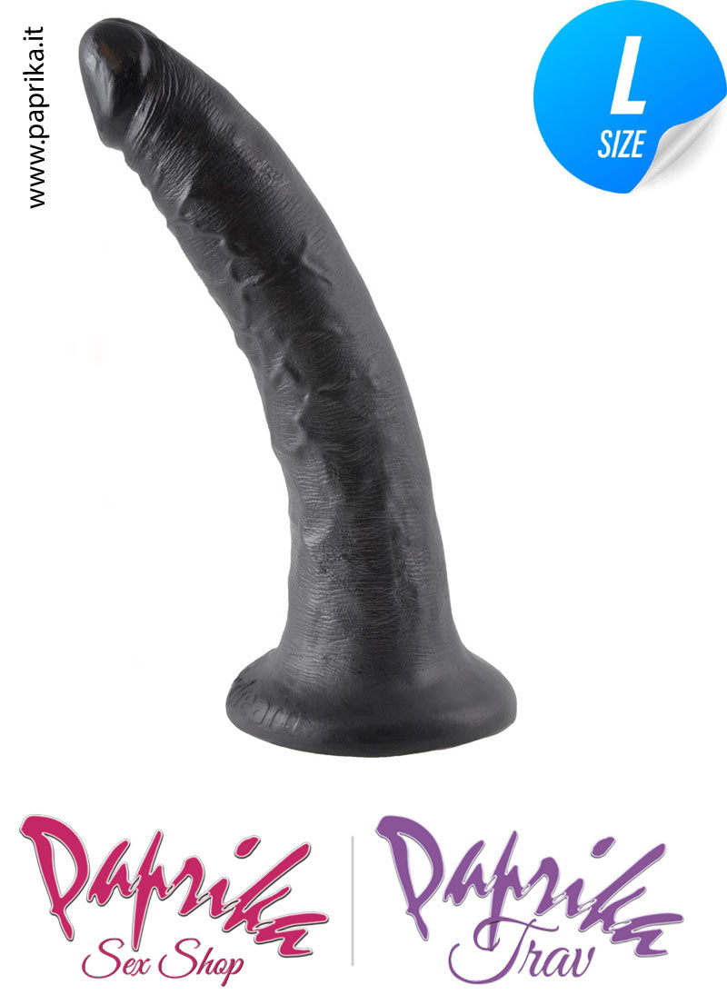 Dildo Large Unisex Pvc 21 cm Ø 42 Ventosa Potente Non Vibrante