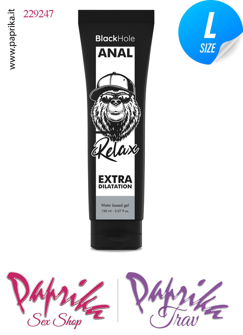 Lubrificante Analgel Extra Dilatante Base Acqua Black Hole 150 ml