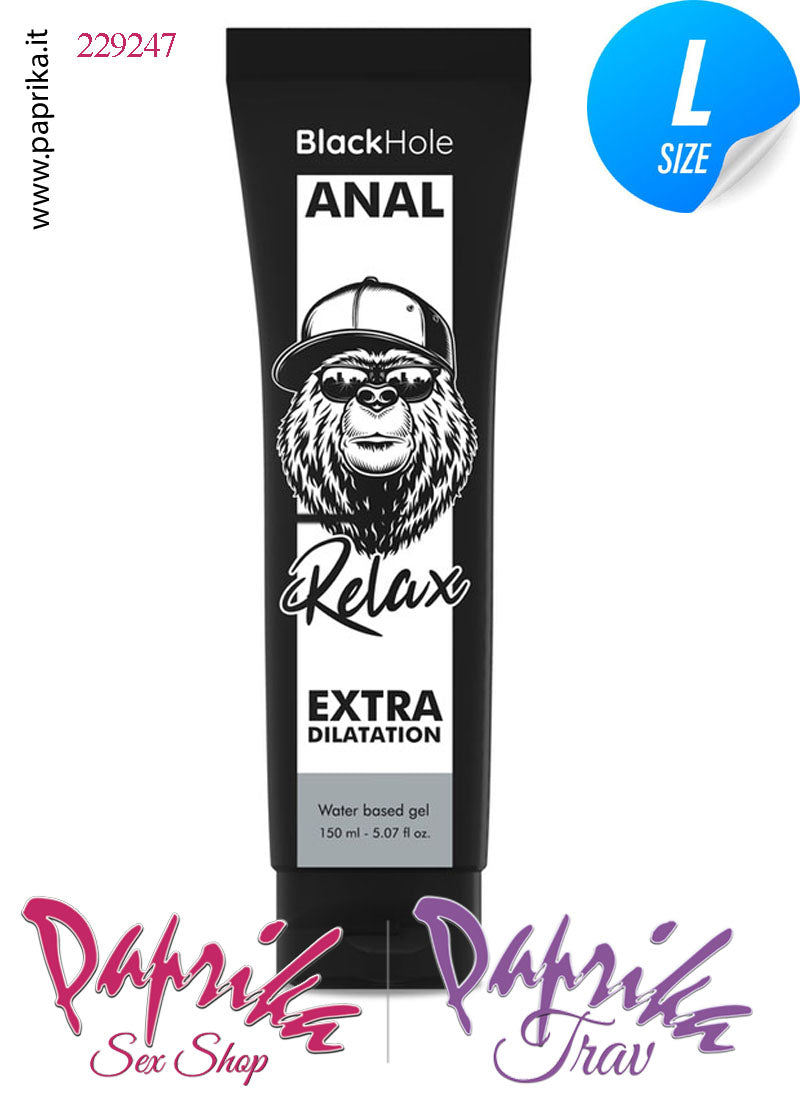 Lubrificante Analgel Extra Dilatante Base Acqua Black Hole 150 ml