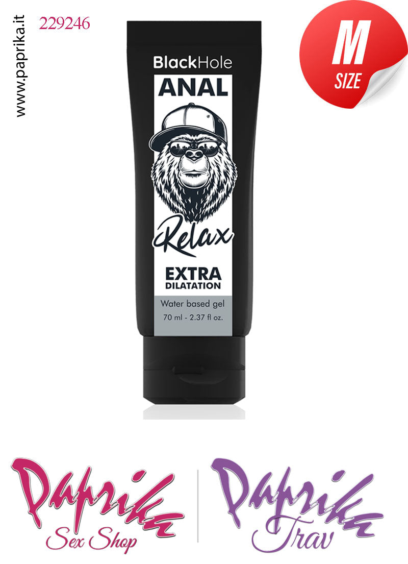 Lubrificante Anal Gel Extra Dilatante Black Hole Base Acqua 70 ml