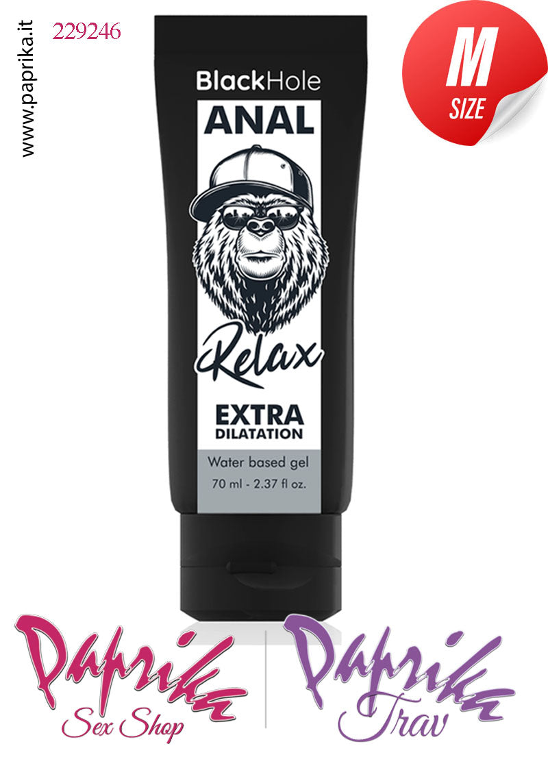 Lubrificante Anal Gel Extra Dilatante Black Hole Base Acqua 70 ml