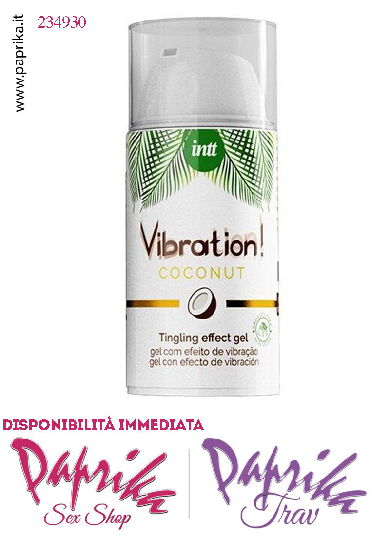 Lubrificante Cocco Gel Ultra Stimolante Effetto Vibratore Liquido 15 ml