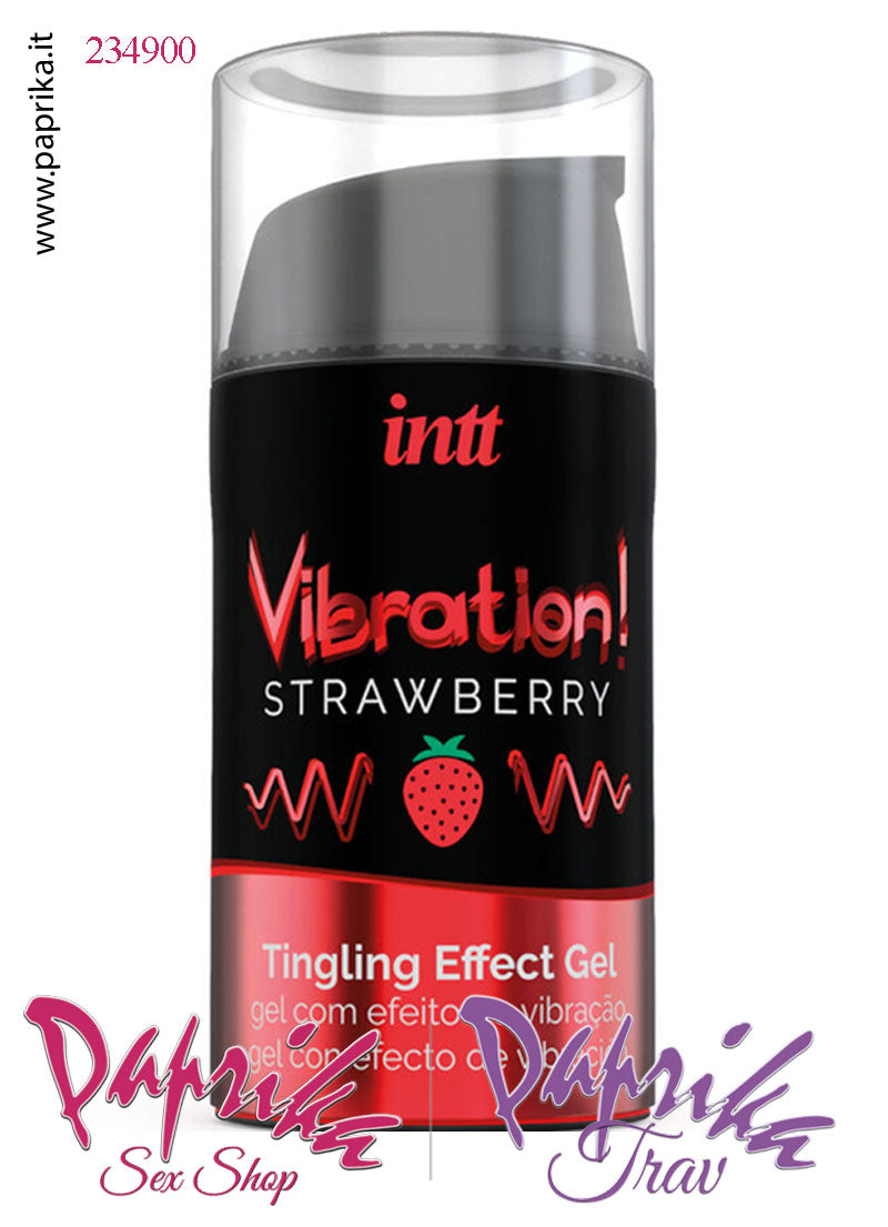 Lubrificante Fragola Gel Ultra Stimolante Effetto Vibratore Liquido 15 ml