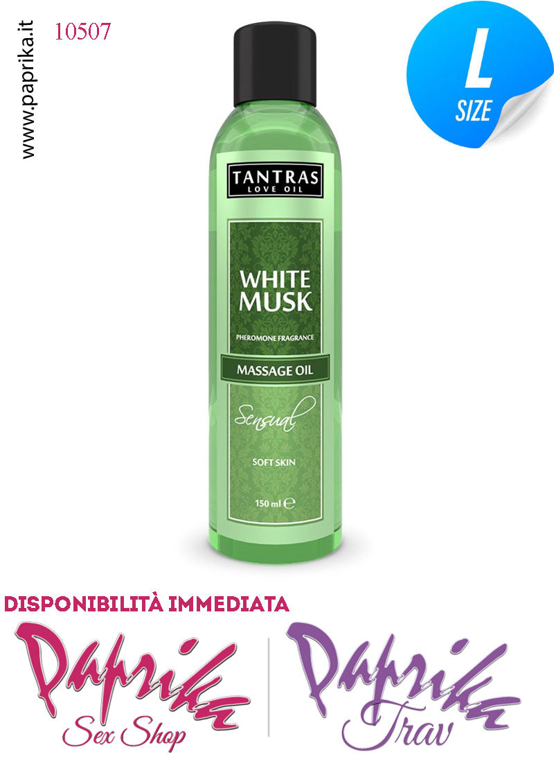 Olio da Massaggi White Musk Muschio Bianco Profumato Feromoni 150 ml