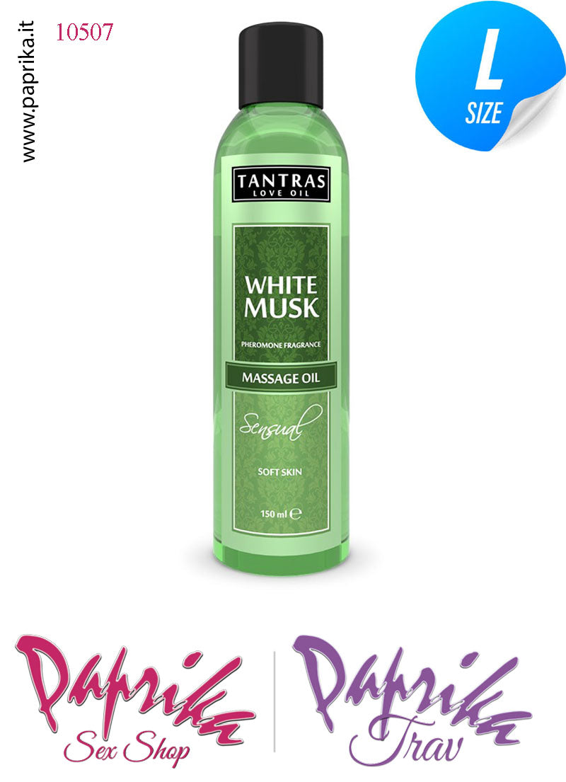 Olio da Massaggi White Musk Muschio Bianco Profumato Feromoni 150 ml