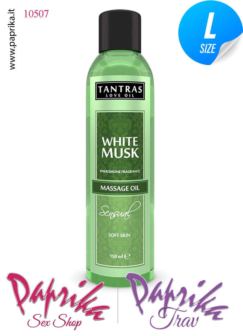 Olio da Massaggi White Musk Muschio Bianco Profumato Feromoni 150 ml