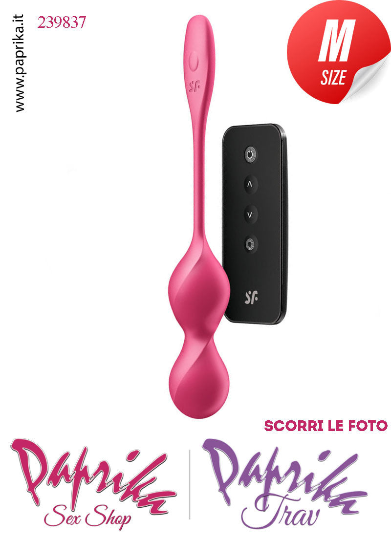 Palline Vaginali Vibranti Silicone 10 cm Ø 34 App Control & Telecomando