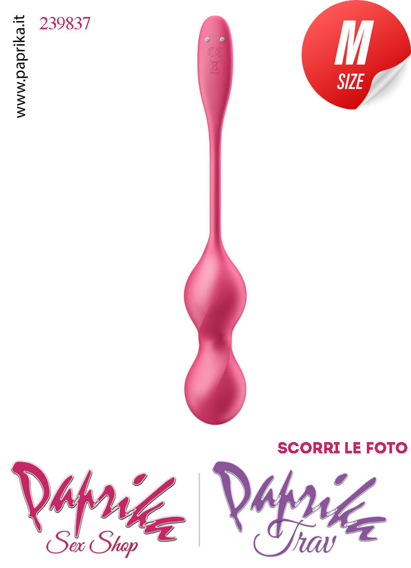 Palline Vaginali Vibranti Silicone 10 cm Ø 34 App Control & Telecomando