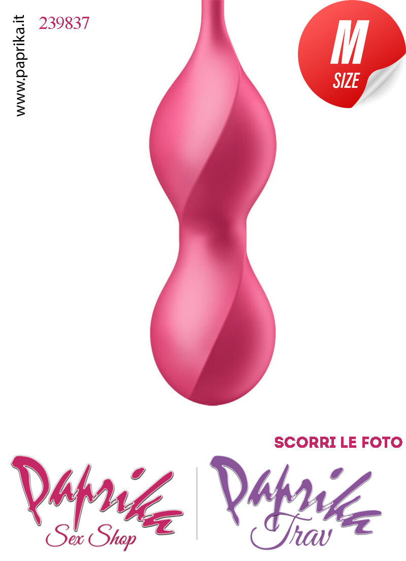 Palline Vaginali Vibranti Silicone 10 cm Ø 34 App Control & Telecomando