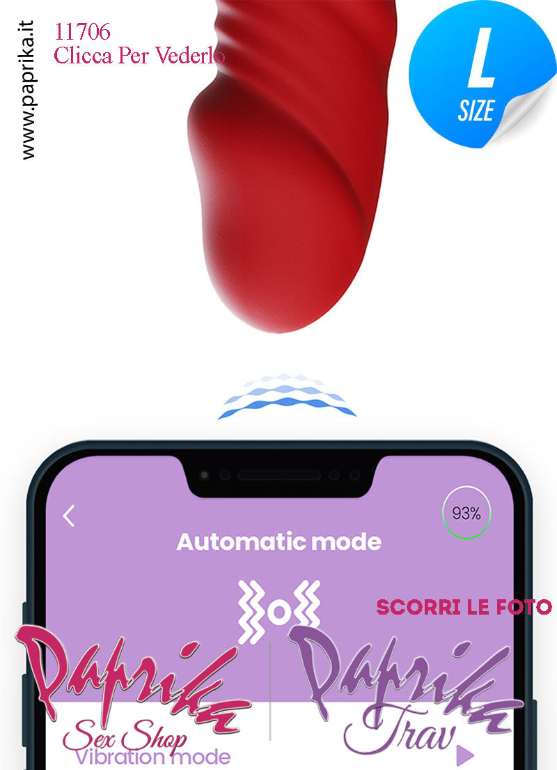 Rabbit Vibratore Clitoride Vagina Su & Giù 10 Velocità App Control Ø 37