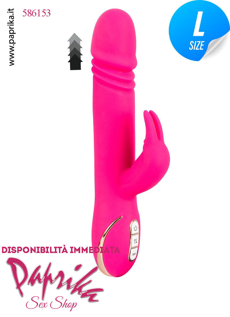 Rabbit Vibratore Clitoride Su & Giù 3 + 7 Velocità Ø 39 Silicone