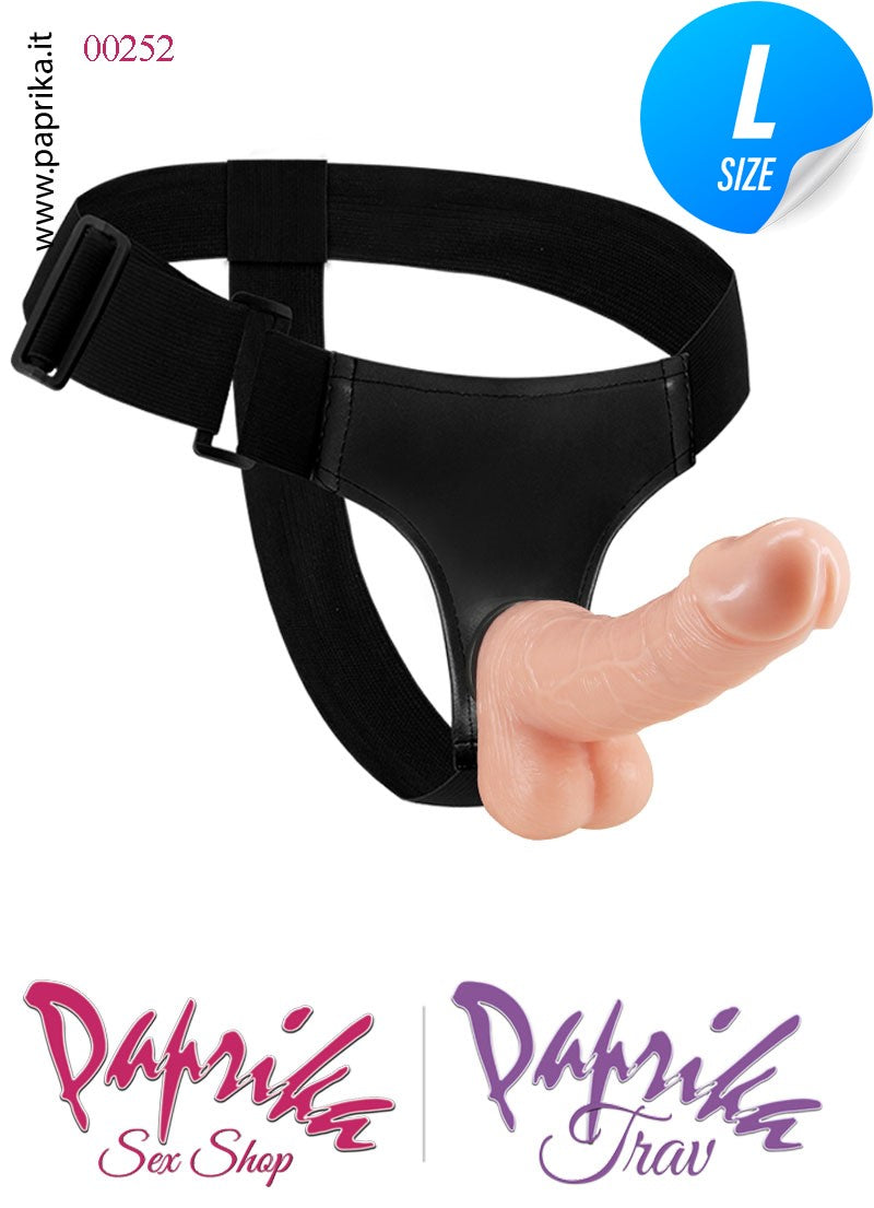 Strap-On Indossabile Mutanda Regolabile Fallo 18 cm Ø 45