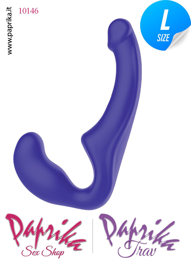 Strapless Strap-on Silicone Non Vibrante Senza Cinghie Sagomato Punto G