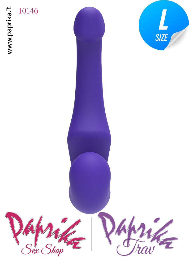 Strapless Strap-on Silicone Non Vibrante Senza Cinghie Sagomato Punto G