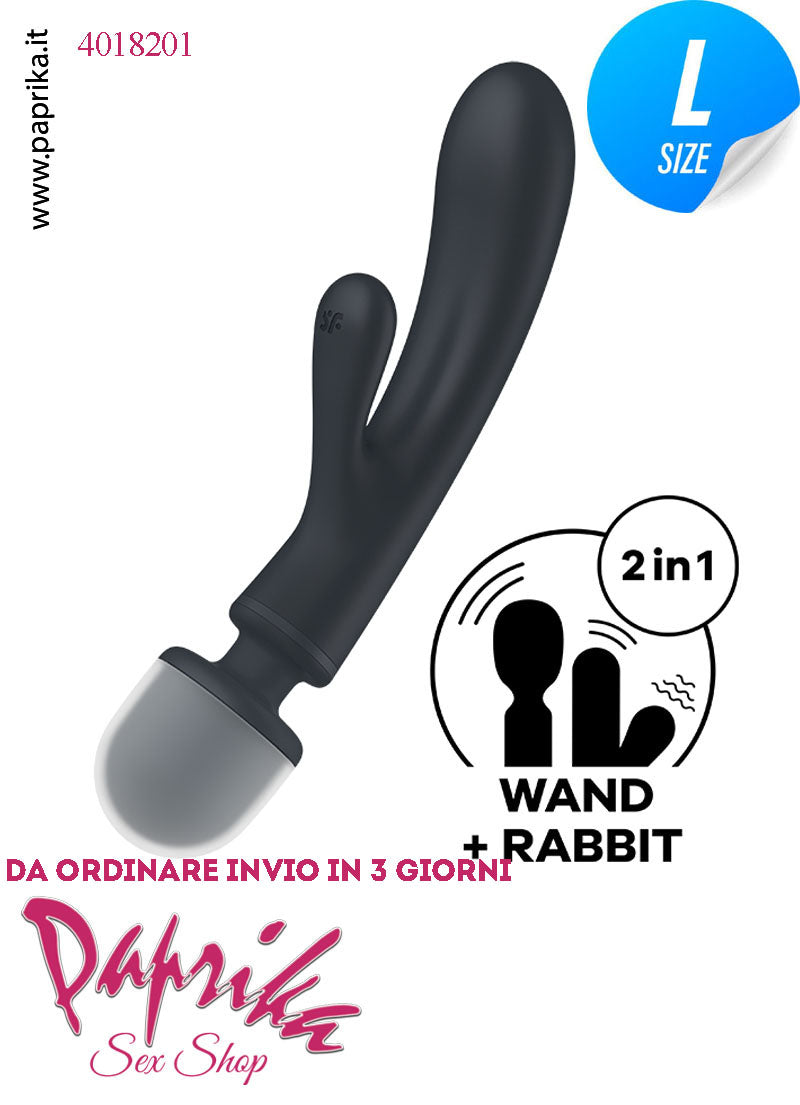 Magic Wand & Rabbit Vibratore Clitoride Punto G Ø 39 Silicone Flessibile