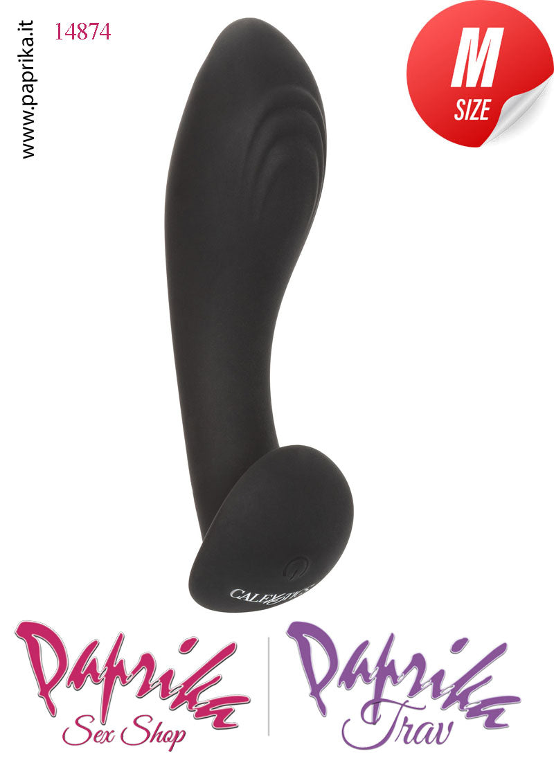 Vibratore Prostatico Sagomato 12 Velocità Silicone Liquido 9 cm Ø 33