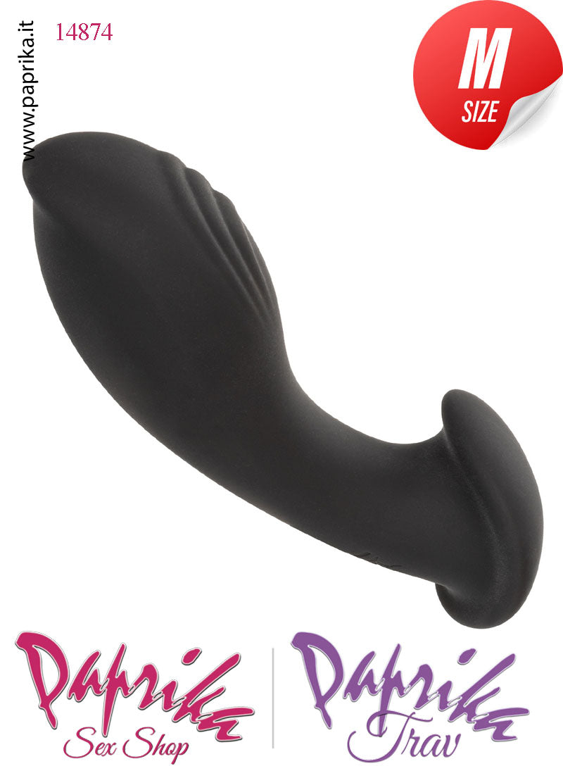 Vibratore Prostatico Sagomato 12 Velocità Silicone Liquido 9 cm Ø 33