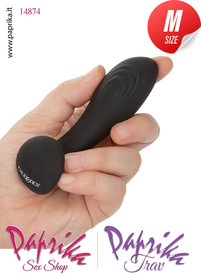 Vibratore Prostatico Sagomato 12 Velocità Silicone Liquido 9 cm Ø 33