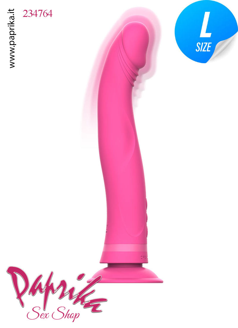 Vibratore Vaginale Punto G Ventosa Staccabile  10 Velocità Ø 37 Silicone Flessibile