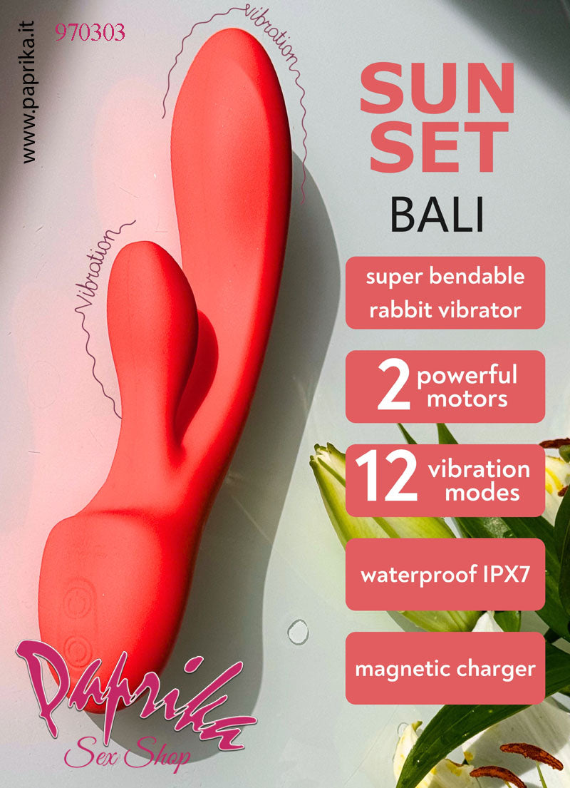 Rabbit Vibratore Clitoride Vagina 10 Velocità 2 Motori Ø 35 Silicone Punto G