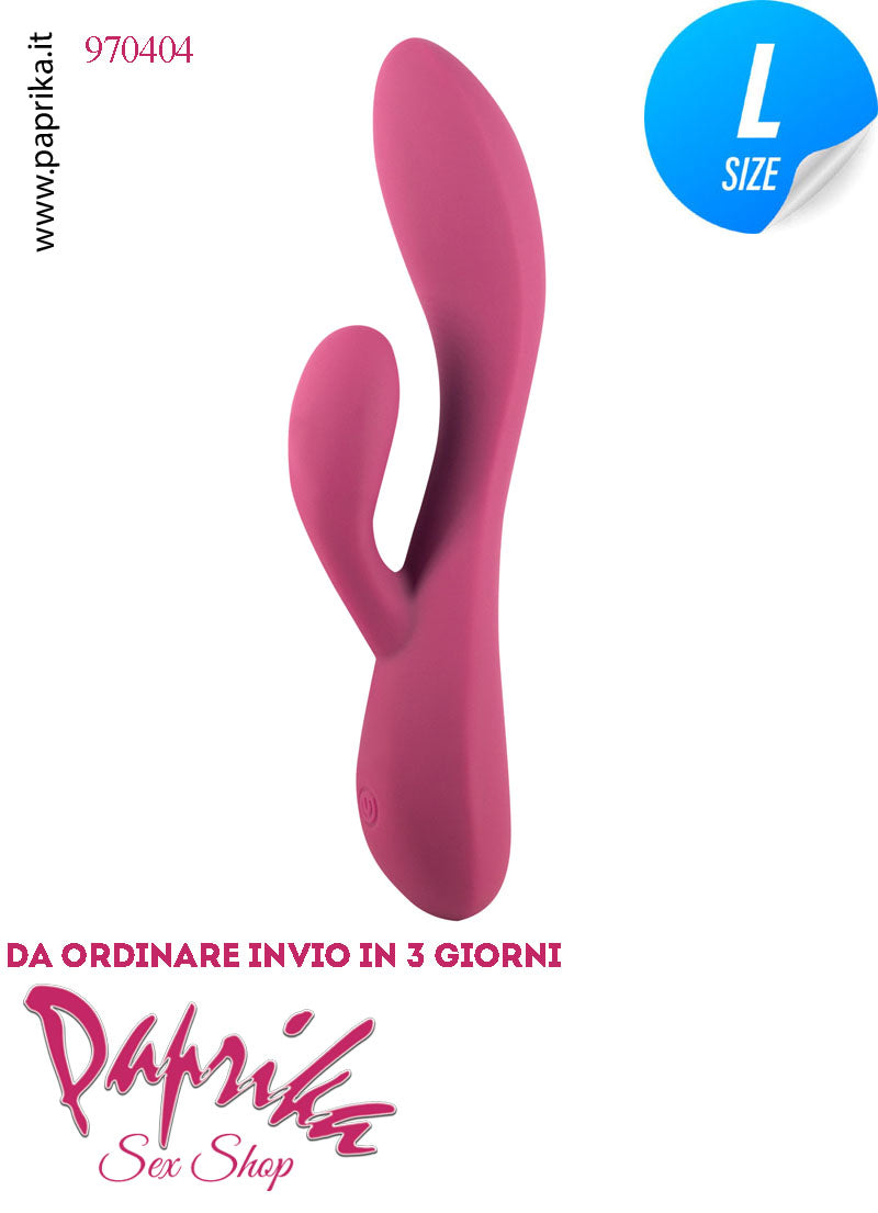 Rabbit Vibratore Clitoride Vagina 10 Velocità Ø 37 Silicone Punto G Piegato