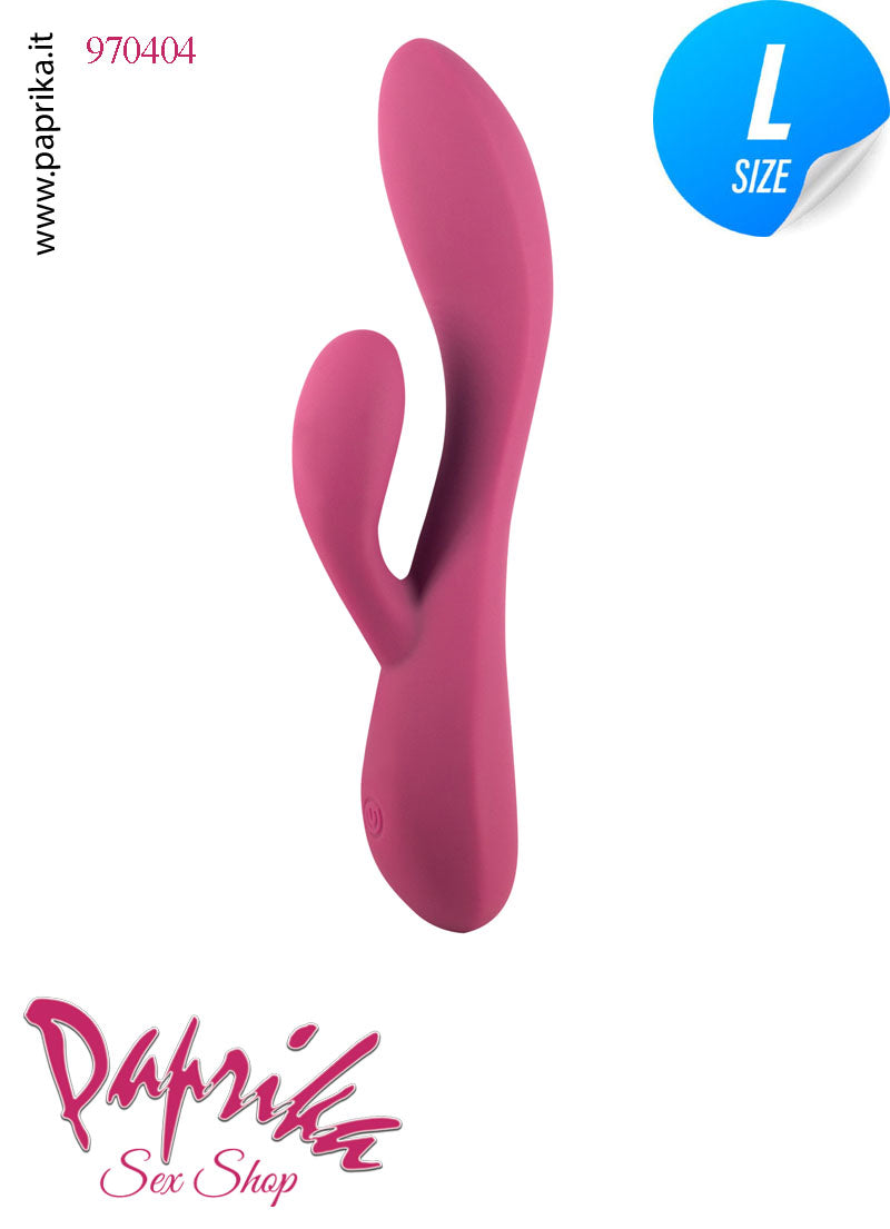 Rabbit Vibratore Clitoride Vagina 10 Velocità Ø 37 Silicone Punto G Piegato