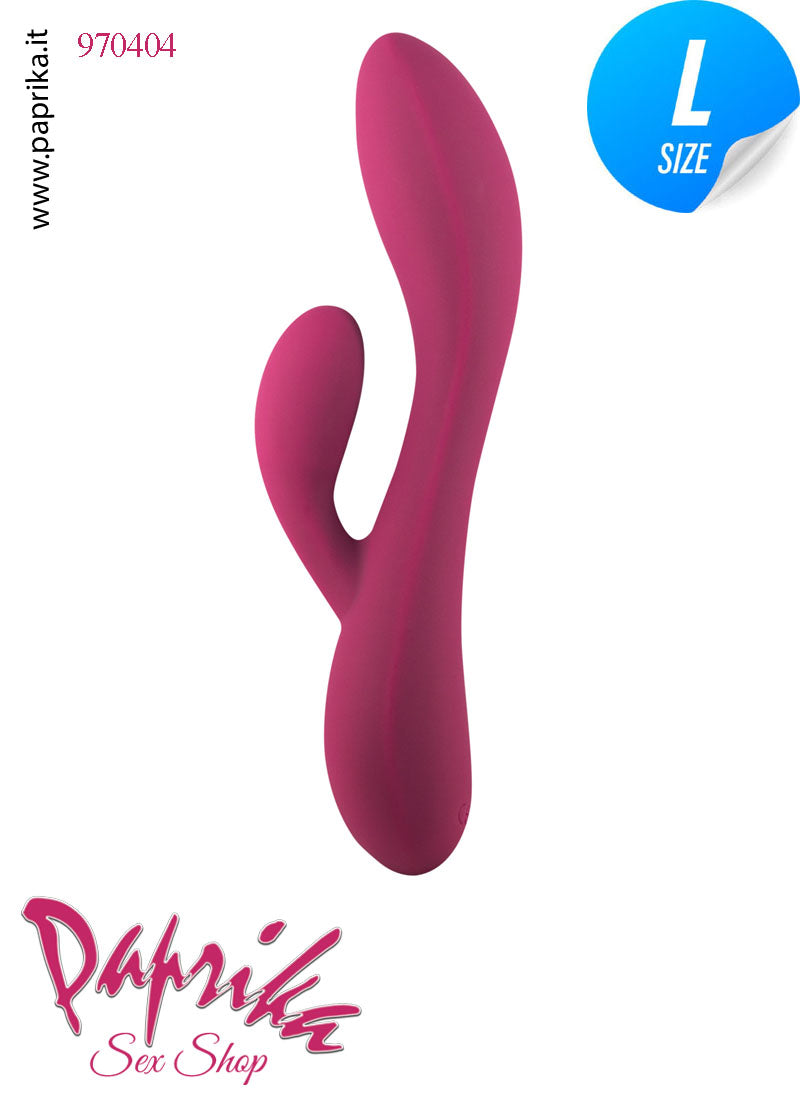 Rabbit Vibratore Clitoride Vagina 10 Velocità Ø 37 Silicone Punto G Piegato