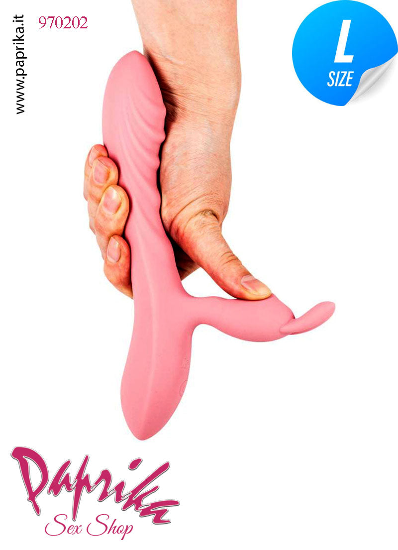 Rabbit Vibratore Clitoride Vagina 10 Velocità Ø 35 Silicone Punto G Sagomato