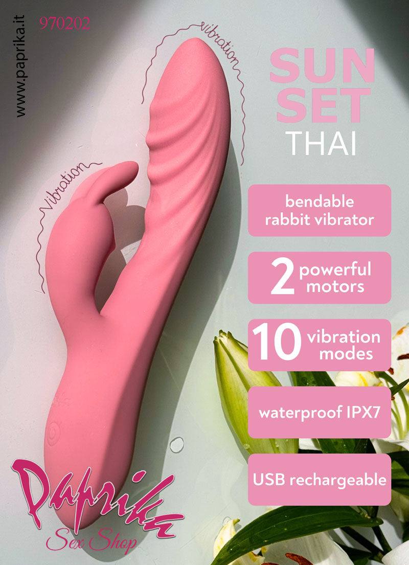 Rabbit Vibratore Clitoride Vagina 10 Velocità Ø 35 Silicone Punto G Sagomato